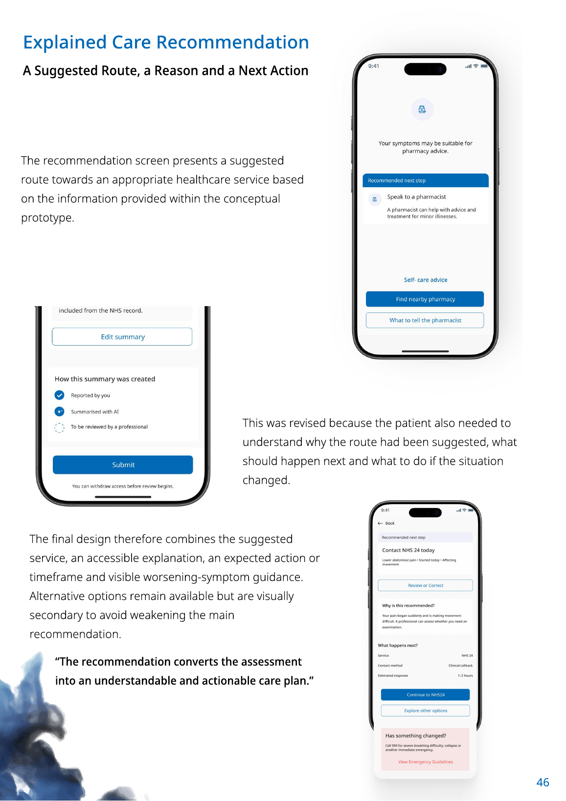 ScotCare explained care recommendation